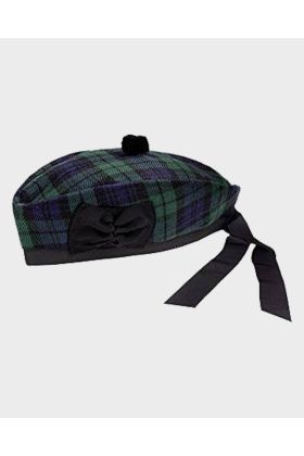 Black Watch Tartan Glengarry Scottish Hat | Scot Kit Store