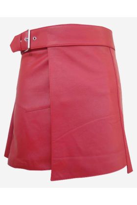 Women Rose Leather Kilt  With Buckle - Scot Kilt Store
