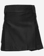 Women Black Utility Kilt with Cargo Pockets - Scot Kilt Store